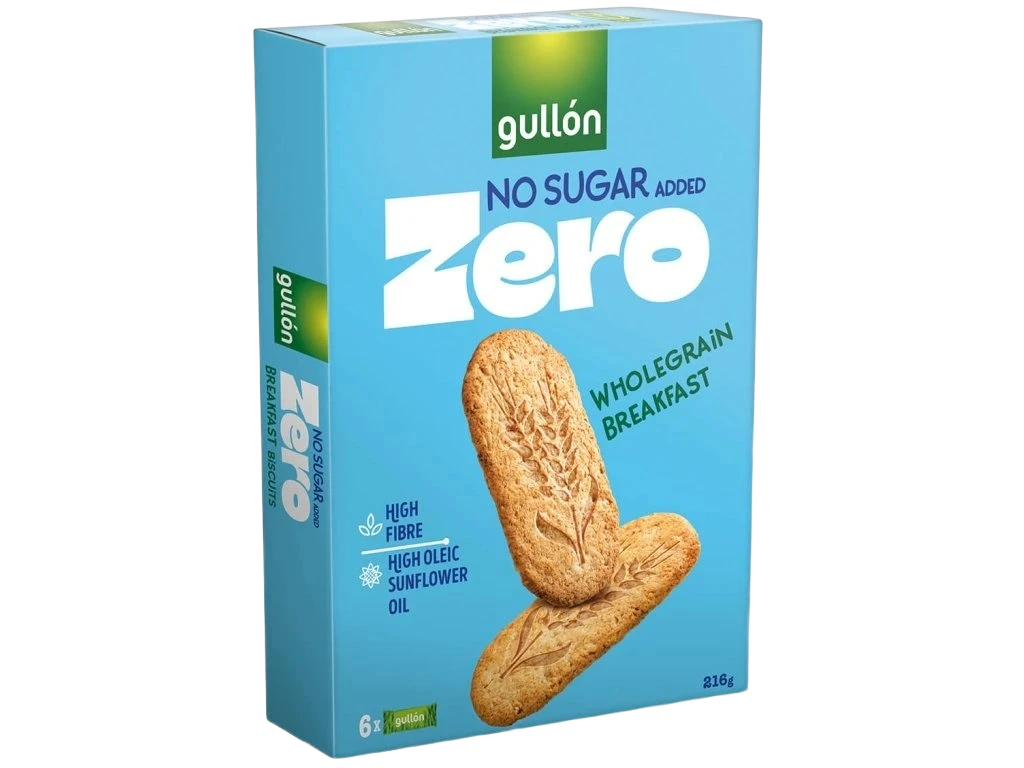 Breakfast teljes kiőrlésű, magas rosttartalmú keksz, hozzáadott cukor nélkül, édesítőszerekkel, 216 g