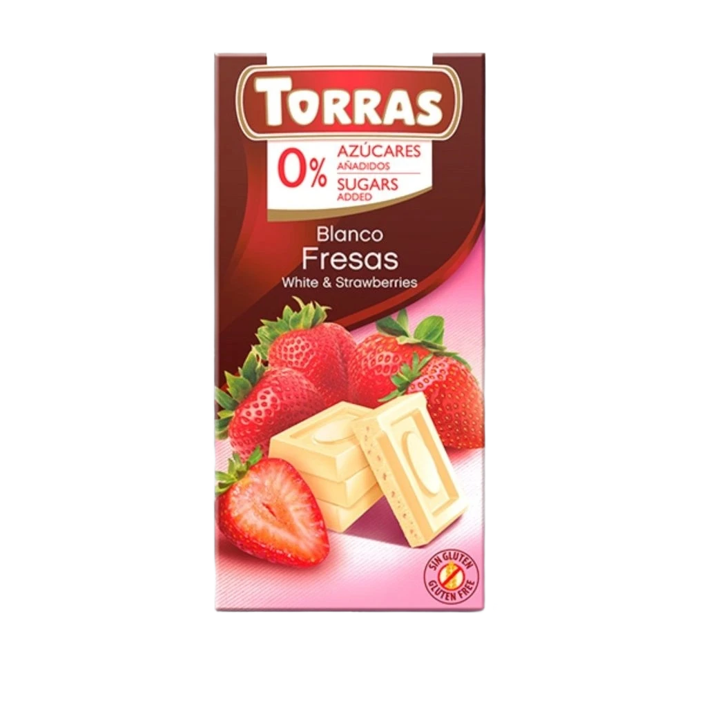 17198 torras bila cokolada s jahodami 75 g