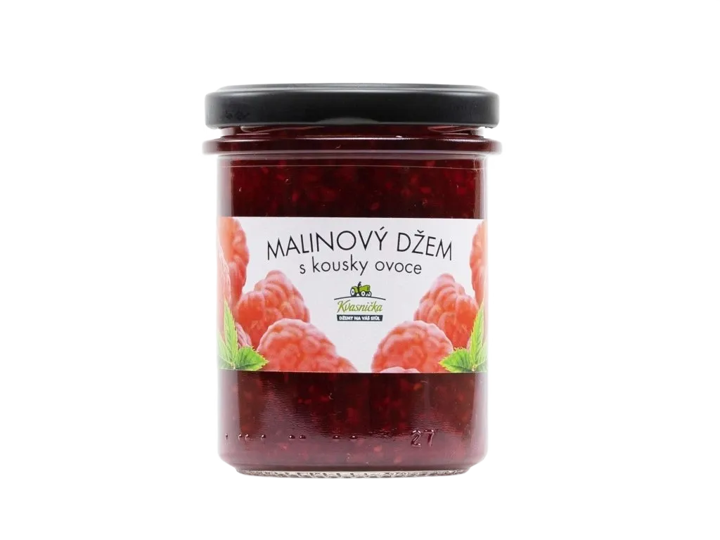 Málna lekvár gyümölcsdarabkákkal