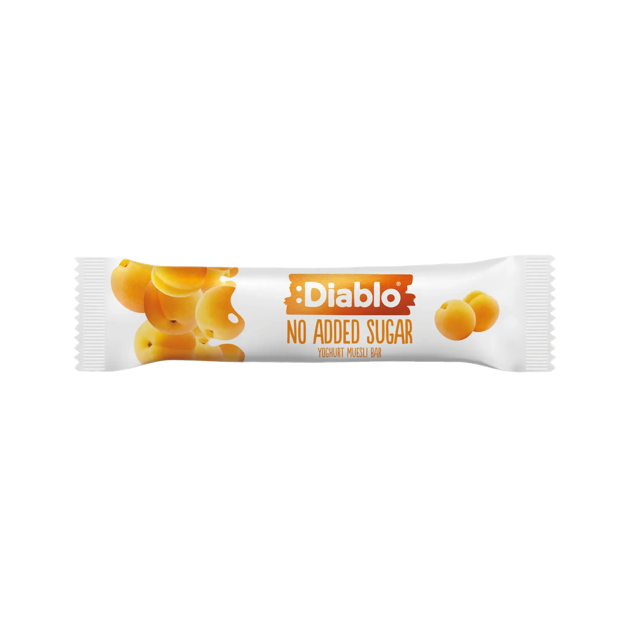 Diablo cukormentes, joghurtos bevonatú, sárgabarackos müzliszelet – 30 g